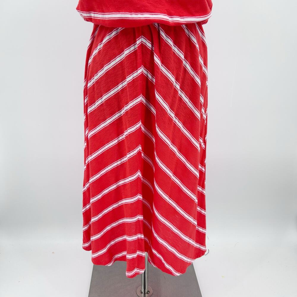Michael Stars Strapless Dress One Size Red White Stripe Convertible One Size - Picture 5 of 11